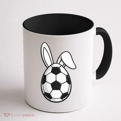 Soccer Easter Egg Coffee Mug back