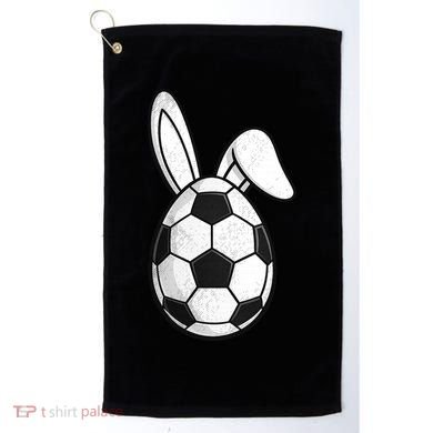 Soccer Easter Egg Golf Towel