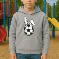 Soccer Easter Egg Kids Hoodie thumb 2