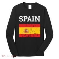 Spain Espana Espanol Spanish Flag Spain Trip Tourist Long Sleeve Shirt thumb 0