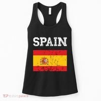 Spain Espana Espanol Spanish Flag Spain Trip Tourist Women's Tank Top thumb 0