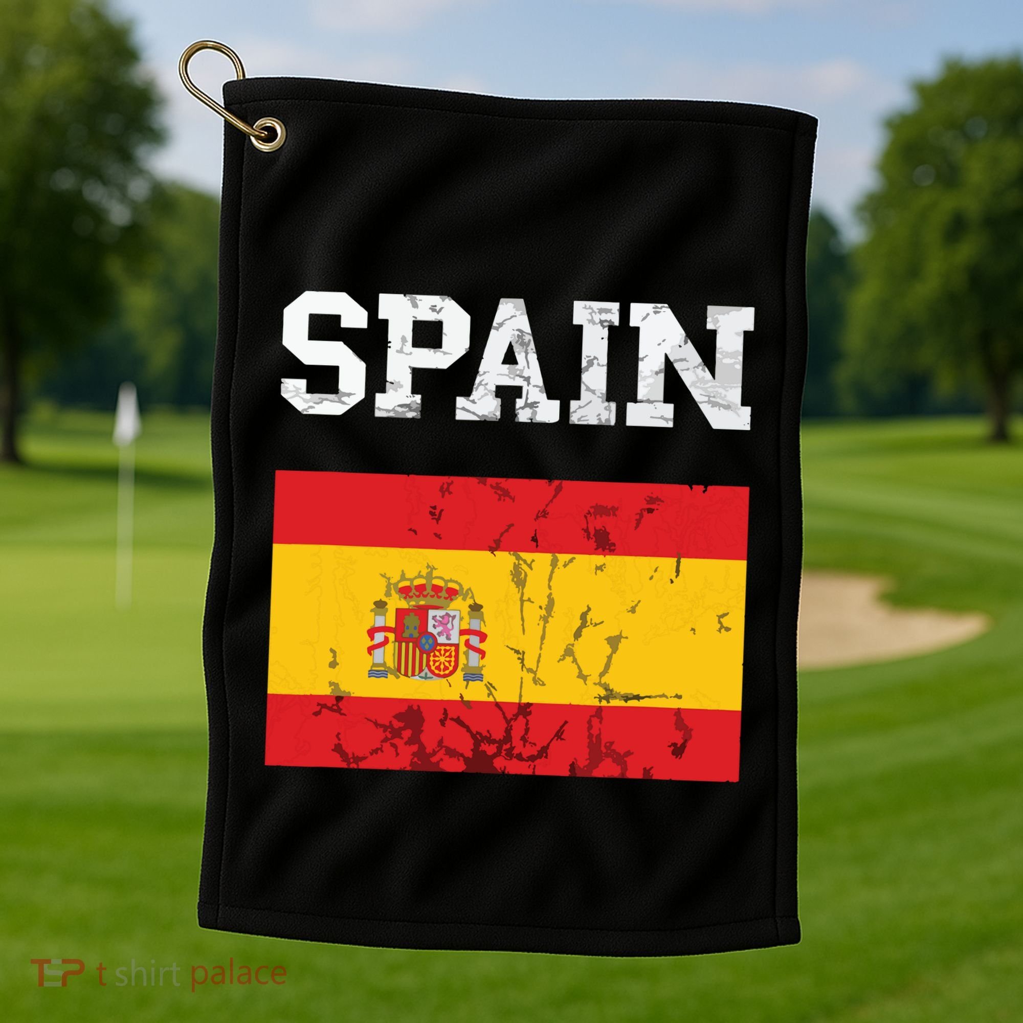 Spain Espana Espanol Spanish Flag Spain Trip Tourist Golf Towel