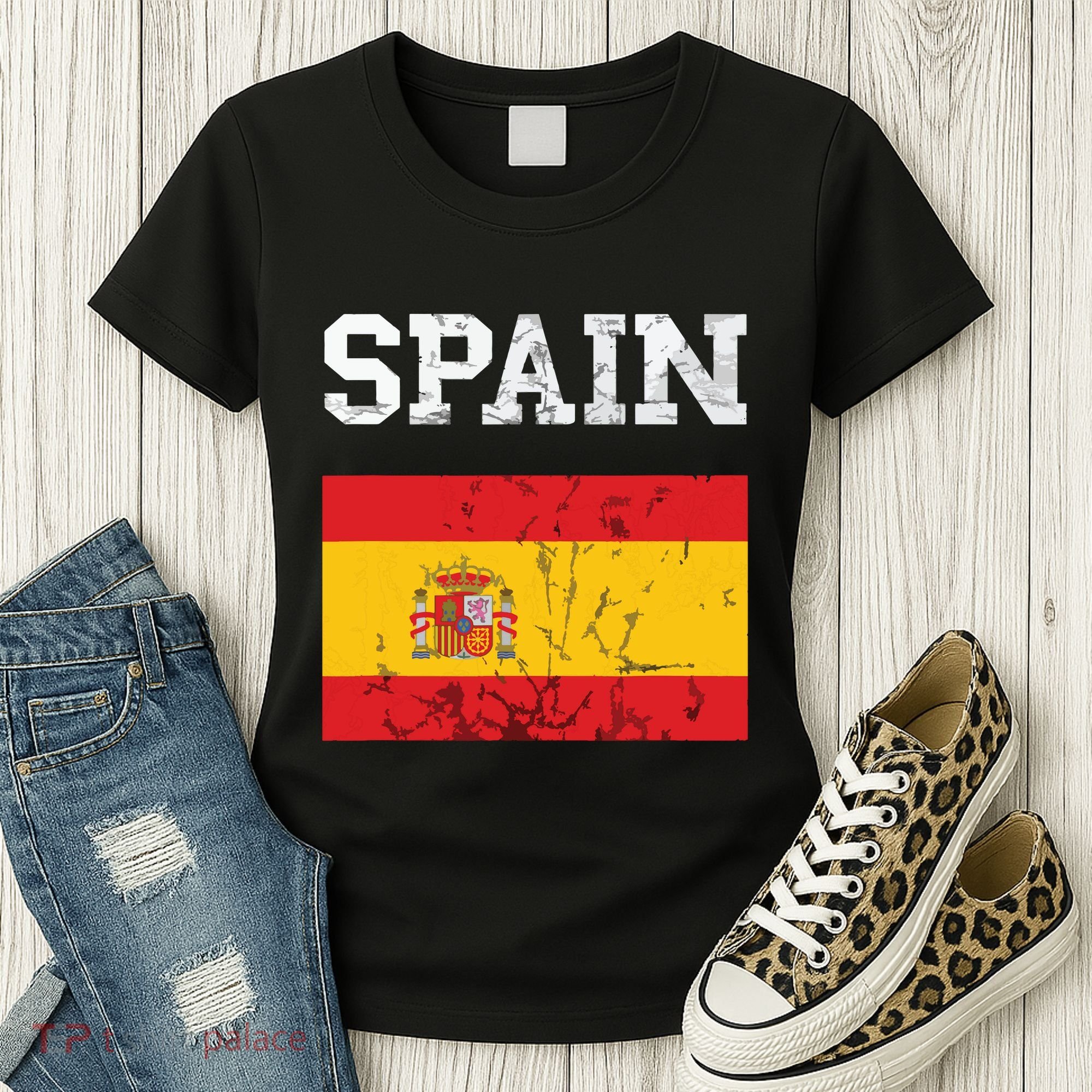 Spain Espana Espanol Spanish Flag Spain Trip Tourist Women's T-Shirt