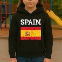 Spain Espana Espanol Spanish Flag Spain Trip Tourist Kids Hoodie thumb 3