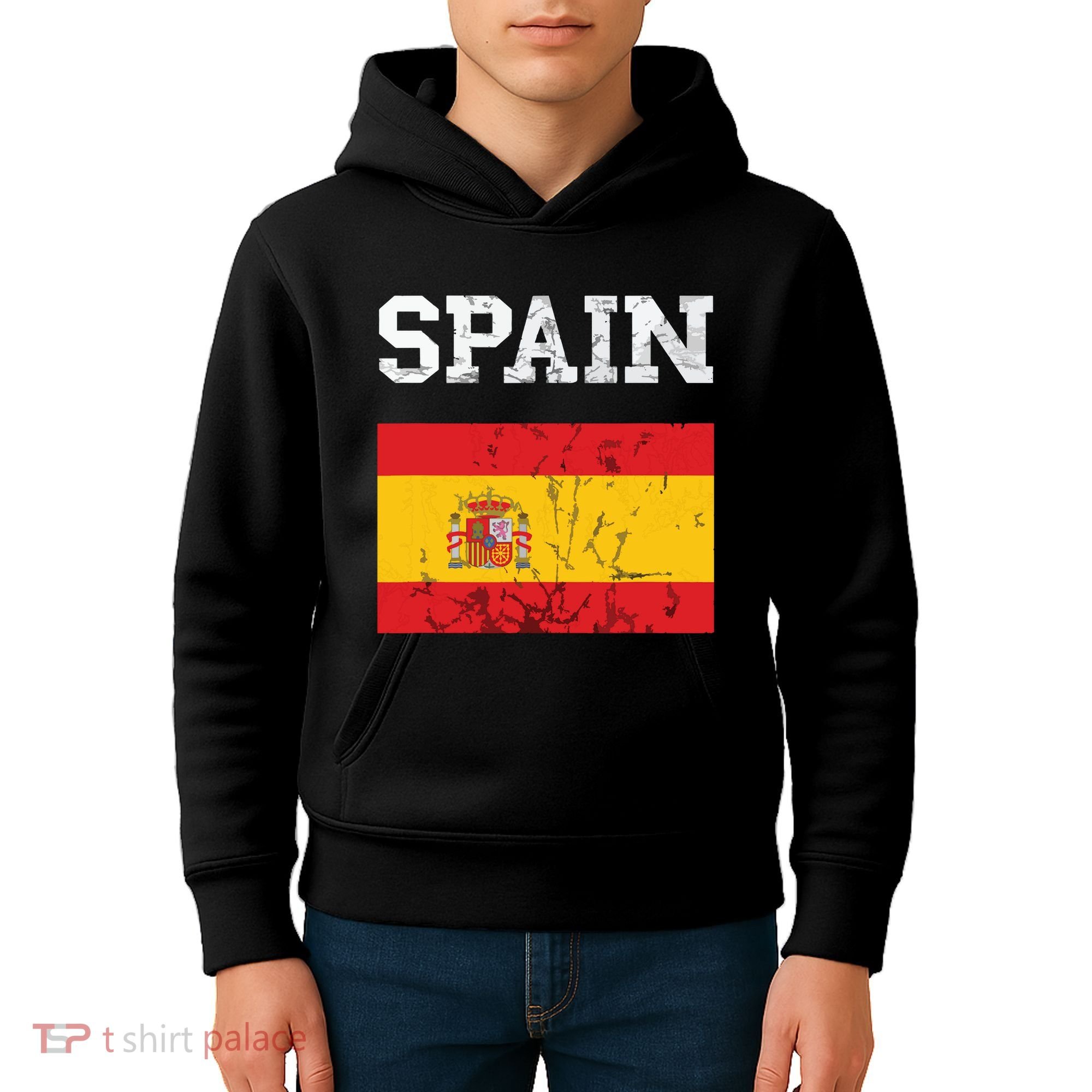 Spain Espana Espanol Spanish Flag Spain Trip Tourist Kids Hoodie