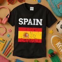Spain Espana Espanol Spanish Flag Spain Trip Tourist Kids T-Shirt thumb 3