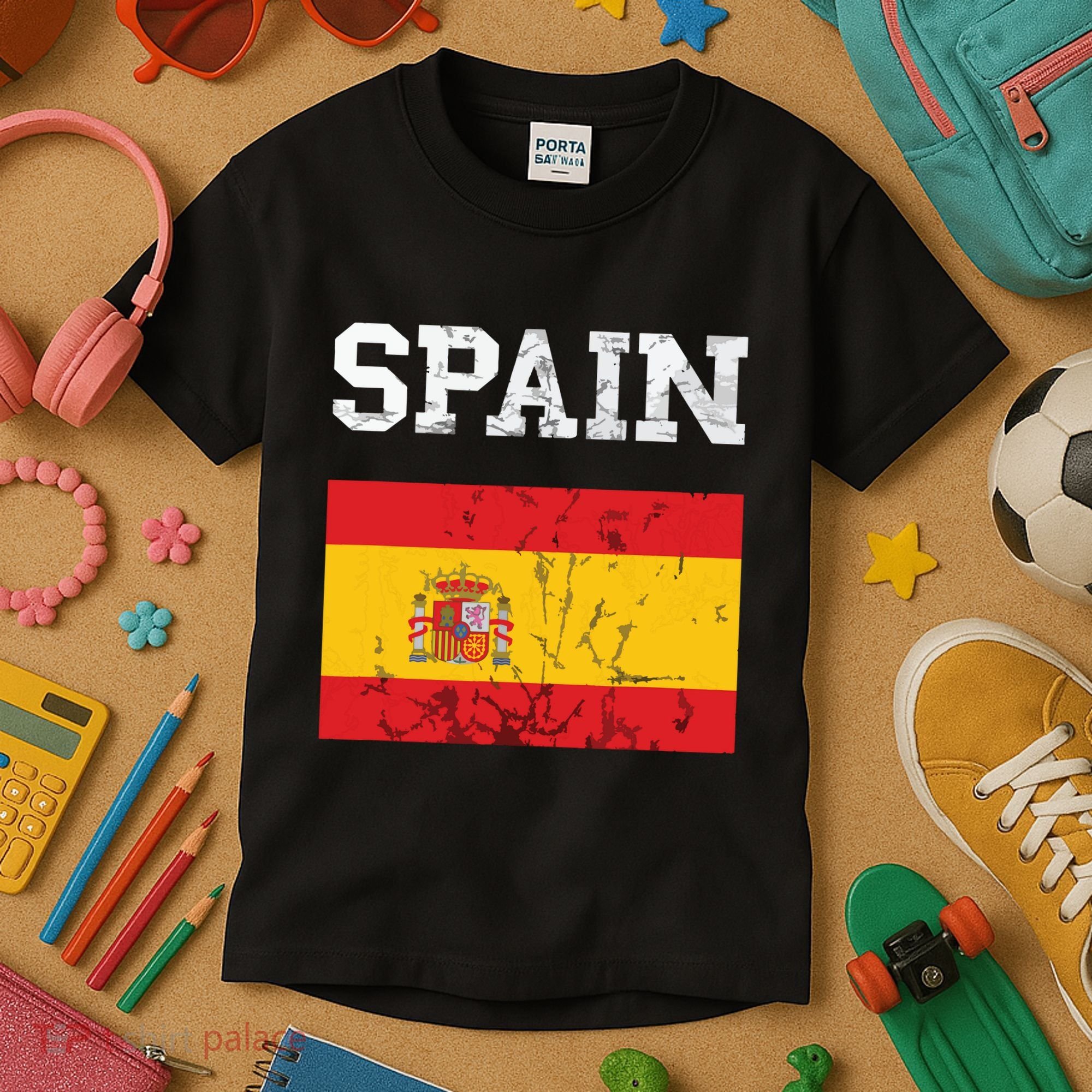 Spain Espana Espanol Spanish Flag Spain Trip Tourist Kids T-Shirt