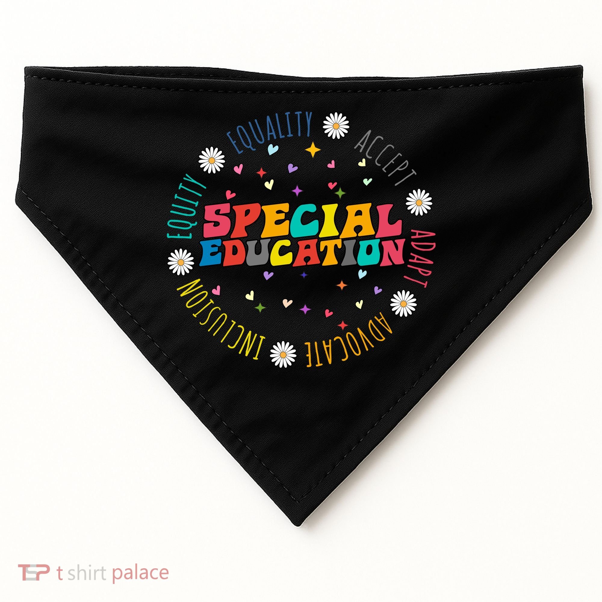 Special Education Equality Cute USA-Made Doggie Bandana