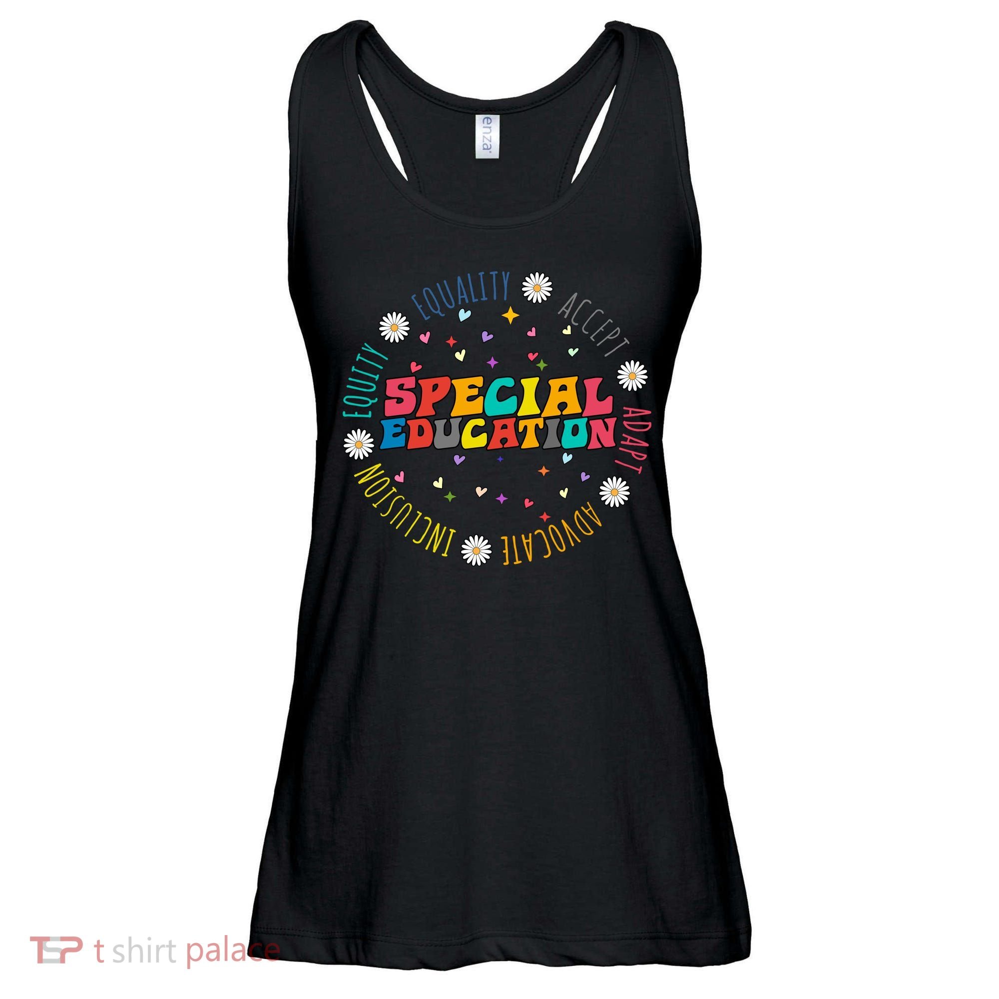 Special Education Equality Cute Ladies Essential Flowy Tank