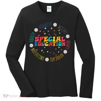 Special Education Equality Cute Women's Long Sleeve Shirt