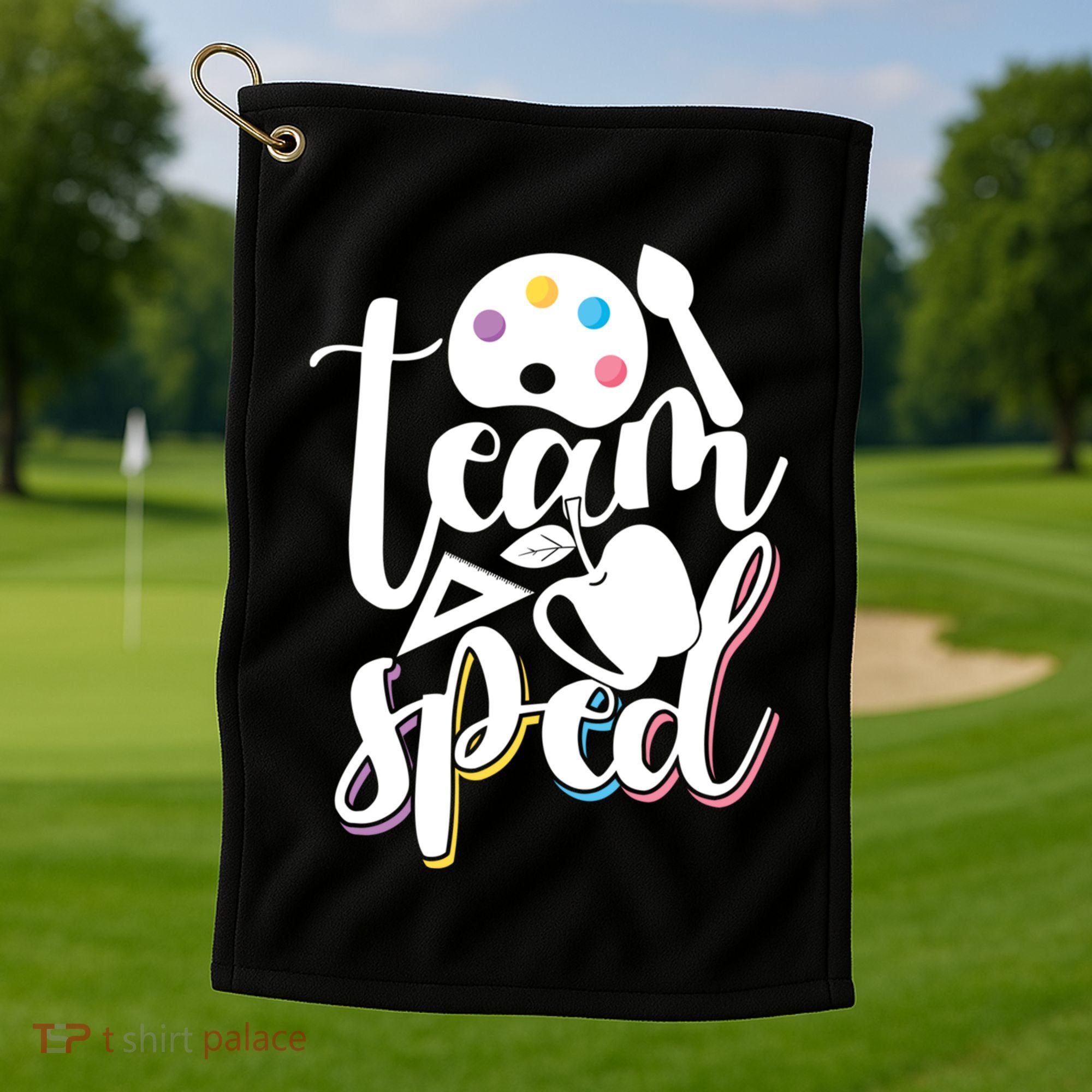 Special Education Educator Back To School Team Sped Teacher Gift Golf Towel