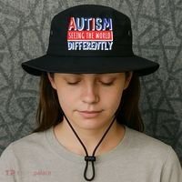 Seeing The World Differently Autism Awareness Bucket Hat thumb 3