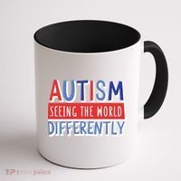 Seeing The World Differently Autism Awareness Coffee Mug thumb 1