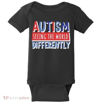 Seeing The World Differently Autism Awareness Baby Bodysuit