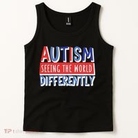 Seeing The World Differently Autism Awareness Tank Top thumb 2