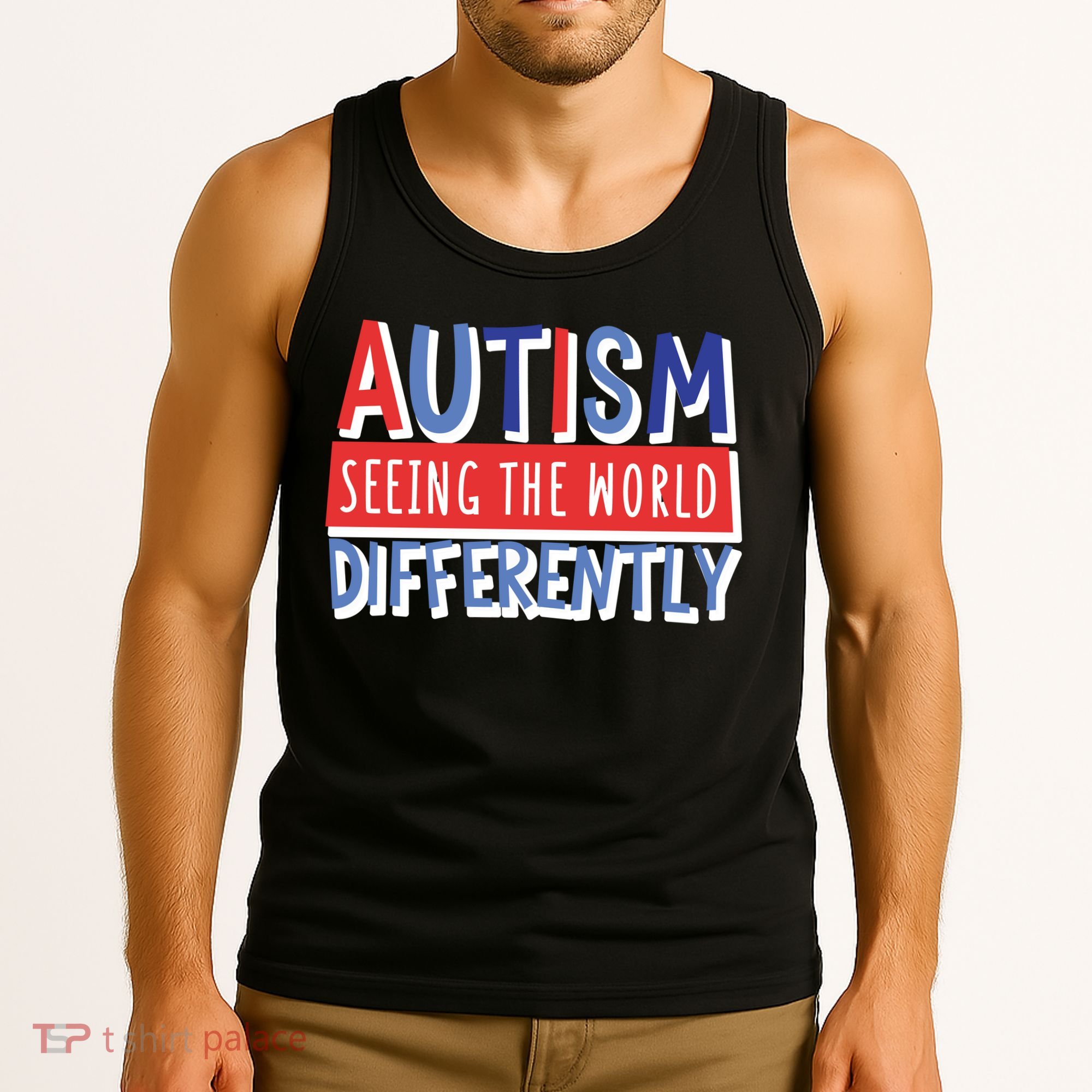 Seeing The World Differently Autism Awareness Tank Top
