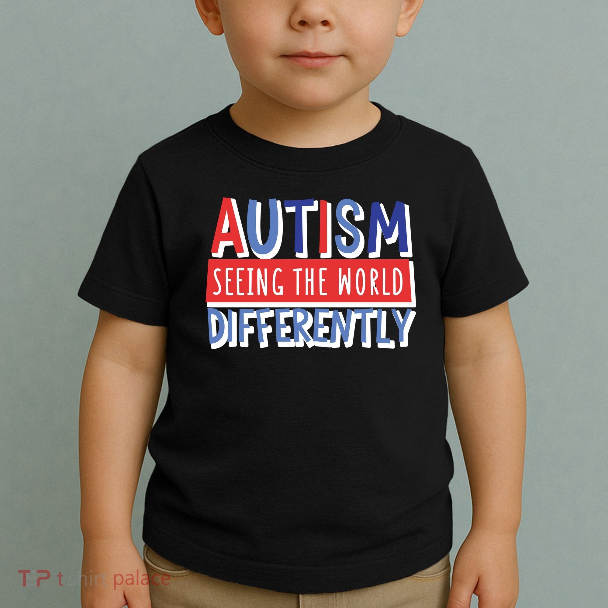 Seeing The World Differently Autism Awareness Toddler T-Shirt