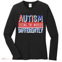 Seeing The World Differently Autism Awareness Women's Long Sleeve Shirt thumb 0