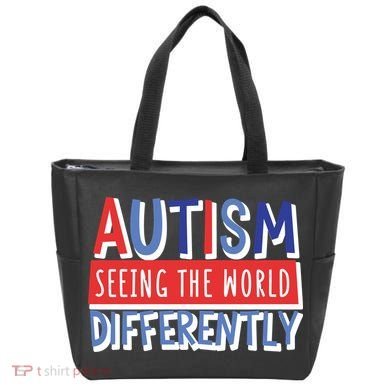 Seeing The World Differently Autism Awareness Tote Bag