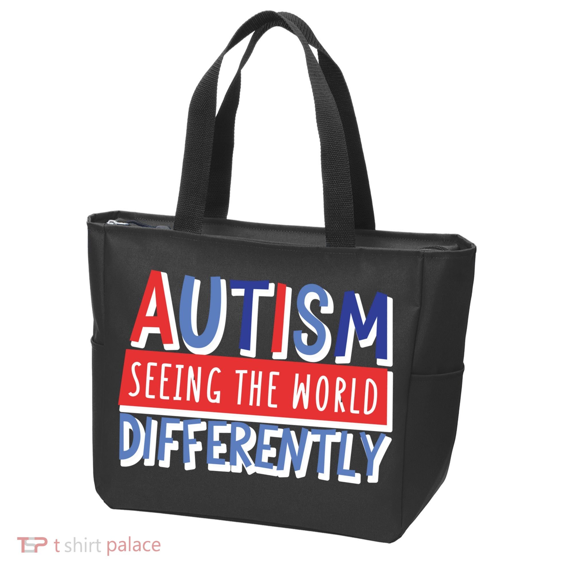 Seeing The World Differently Autism Awareness Tote Bag