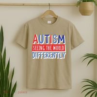 Seeing The World Differently Autism Awareness T-Shirt thumb 2