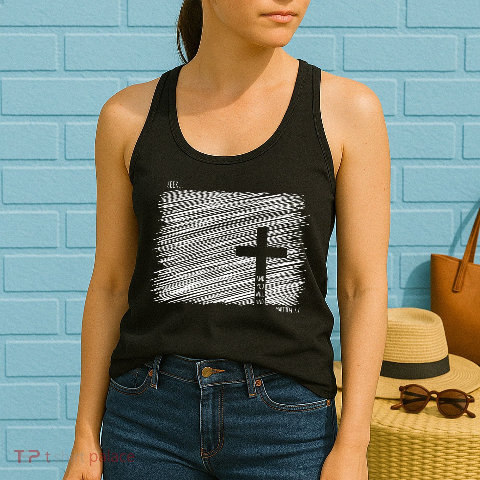 Seek And You Will Find Matthew 7:7 Women's Tank Top