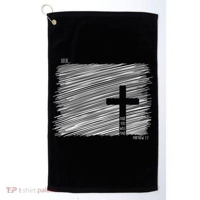 Seek And You Will Find Matthew 7:7 Golf Towel