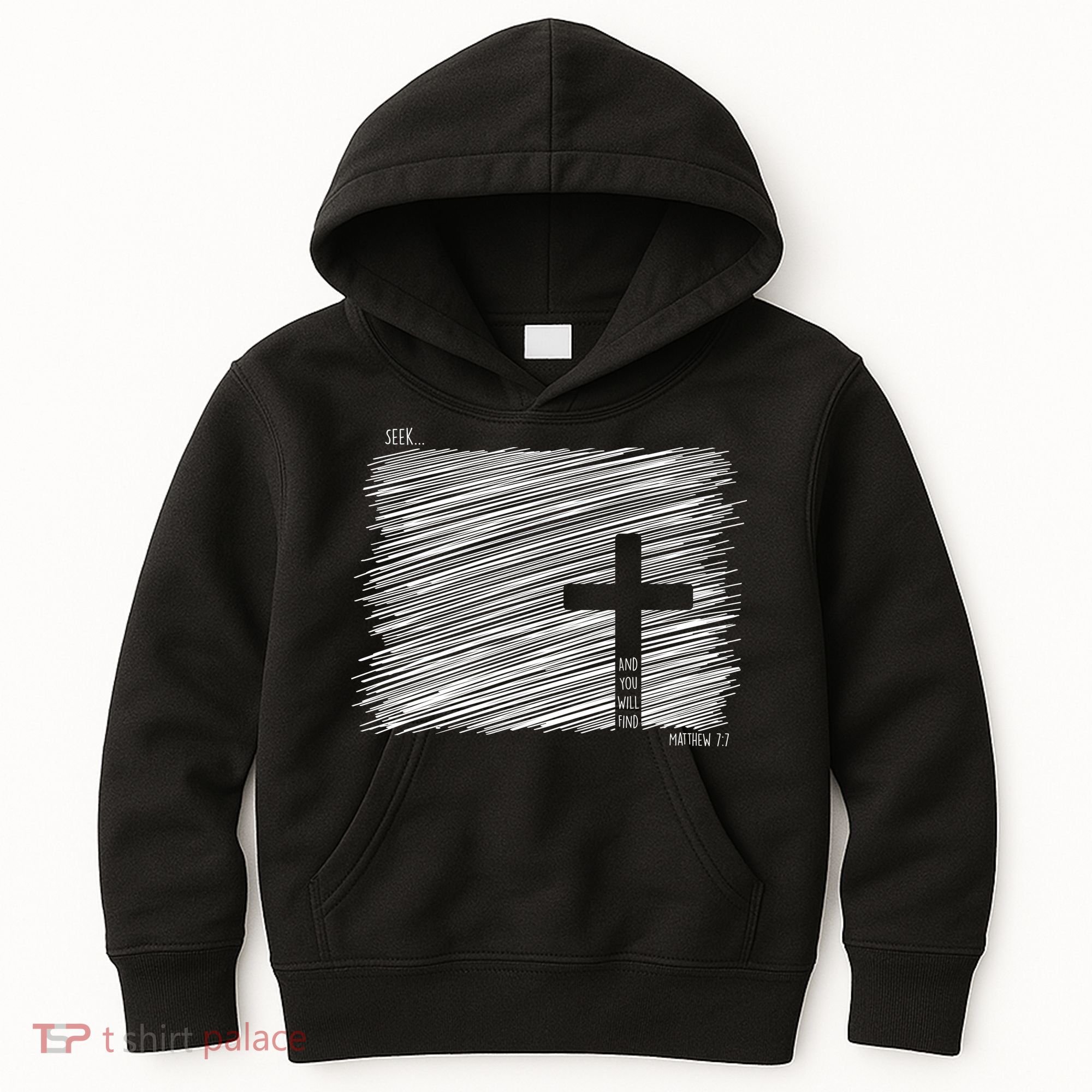Seek And You Will Find Matthew 7:7 Kids Hoodie