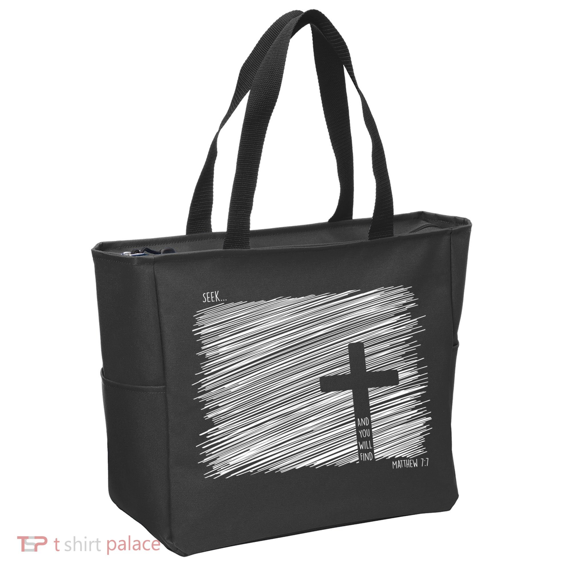 Seek And You Will Find Matthew 7:7 Tote Bag