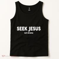 Seek Jesus Not Drama Tank Top thumb 2