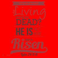 Seek Living Among Dead He Is Risen Jesus Santa Hat thumb 1