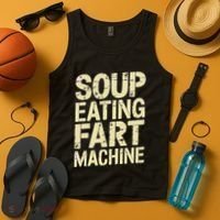 Soup Eating Fart Machine Tank Top thumb 4