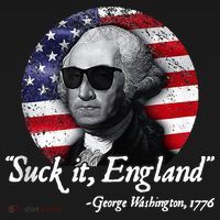 SuckIt England Funny 4th Of July George Washington 1776 Ornament thumb 1