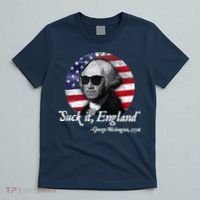 SuckIt England Funny 4th Of July George Washington 1776 T-Shirt thumb 5
