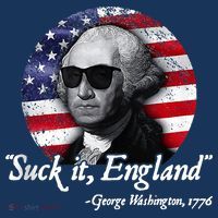 SuckIt England Funny 4th Of July George Washington 1776 Polo thumb 2
