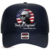 SuckIt England Funny 4th Of July George Washington 1776 Hat thumb 0