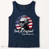 SuckIt England Funny 4th Of July George Washington 1776 Tank Top thumb 2