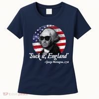 SuckIt England Funny 4th Of July George Washington 1776 Women's T-Shirt thumb 0