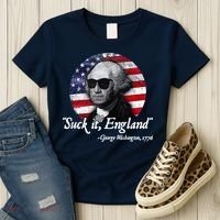 SuckIt England Funny 4th Of July George Washington 1776 Women's T-Shirt thumb 3