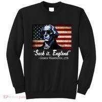 SUCKIT ENGLAND Funny 4th Of July George Washington 1776 Sweatshirt thumb 0
