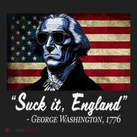 SUCKIT ENGLAND Funny 4th Of July George Washington 1776 11oz C Handle Ceramic Mug thumb 5