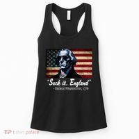 SUCKIT ENGLAND Funny 4th Of July George Washington 1776 Women's Tank Top thumb 0