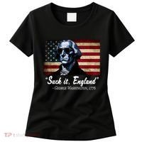 SUCKIT ENGLAND Funny 4th Of July George Washington 1776 Women's T-Shirt thumb 0