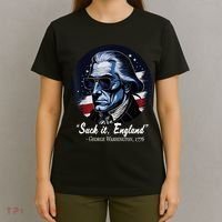 SUCKIT ENGLAND Funny 4th Of July George Washington 1776 T-Shirt thumb 4