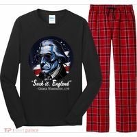 SUCKIT ENGLAND Funny 4th Of July George Washington 1776 Long Sleeve Pajama Set thumb 0