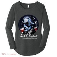 SUCKIT ENGLAND Funny 4th Of July George Washington 1776 Women's Perfect Tri Tunic Long Sleeve Shirt thumb 0