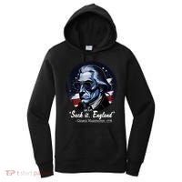 SUCKIT ENGLAND Funny 4th Of July George Washington 1776 Women's Hoodie thumb 0