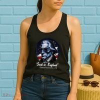 SUCKIT ENGLAND Funny 4th Of July George Washington 1776 Women's Tank Top thumb 2