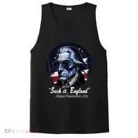 SUCKIT ENGLAND Funny 4th Of July George Washington 1776 PosiCharge Competitor Tank thumb 0