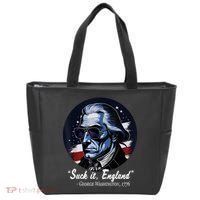 SUCKIT ENGLAND Funny 4th Of July George Washington 1776 Tote Bag thumb 0